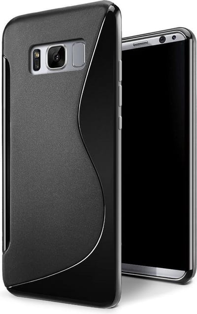 S-Style Zwart TPU Siliconen Case Hoesje voor Samsung Galaxy S8 Plus