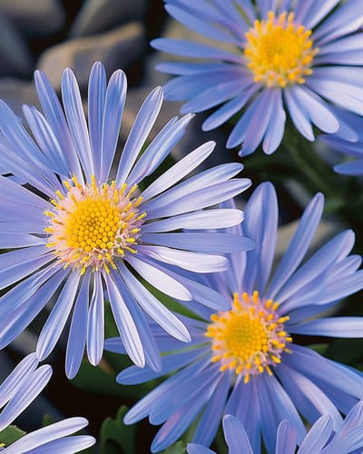 2 sets - Alpenaster Zaden Lichtblauw Aster Alpinus Meerjarig