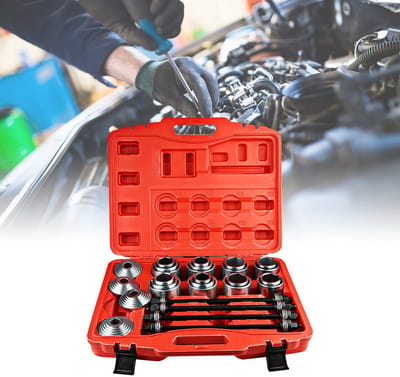 Dailygoody - Auto universele trek- en drukhulzenset - 36-delige gereedschapset - Ideaal voor buslager verwijdering - Geschikt voor voertuig reparatie