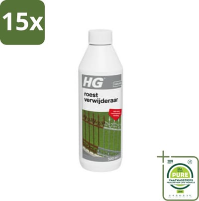 15 x HG Roestverwijderaar 500 ml - Grootverpakking - Roestverwijderaar - Roest Verwijderen - Roest Bescherming - Roestwerend - Metaal Reiniging