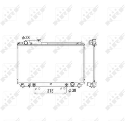 Radiator, motorkoeling NRF 53584
