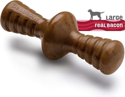 BENEBONE Zaggler Kauwspeelgoed - Nylon - Baconsmaak - L - 19 x 7 cm - Geschikt voor middelgrote en grote honden tot 41 kg