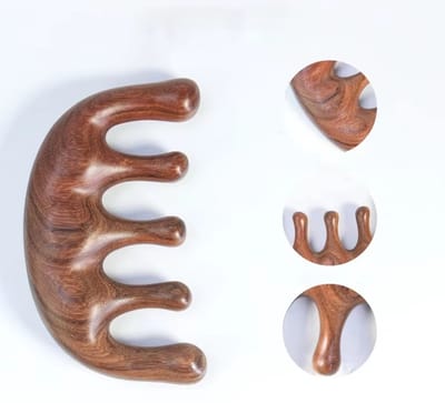 Actie4you® - Houten Hoofdmassagekam - Kam voor Hoofdmassage & Rugmassage – Ontspanning – Massage Kam – Massage Hulp – Model A