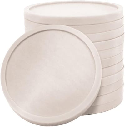 Plastic munten - Consumptie jetons - Feestjes organiseren - Parelmoer afwerking - 500 stuks - Wit