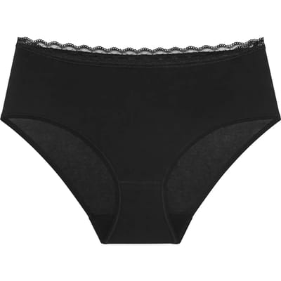 Triumph Feel Of Cotton Midi slip 10224959-0004 BLACK-36