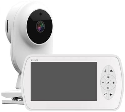 Babyfoon - met Camera - Baby Monitor - Binnencamera - 2MP - CMOS - 1080P (Full-HD) - met VOX-Functie - EU Plug - Wit