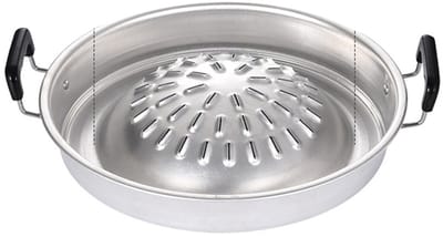 Dailygoods- Grillpan Houtskool - BBQ Grill Hot Pot - Aluminium - Dual Doel Koken - Snelle Verwarming - Traditionele Smaken - Barbecue