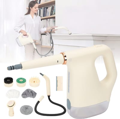 Handheld Stoomreiniger Met Hoge Druk - 1200W 450ml Inhoud IPX4 Waterdicht - Handmatige/Automatische Standen Geen Chemicaliën - Voor Keuken Badkamer En Auto-Interieur