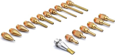 Lijmpistool Mondstukken - Accessoires Set - Hobby en Reparatie - Pure Koper Materiaal - 16 Stuks - Niet Van Toepassing