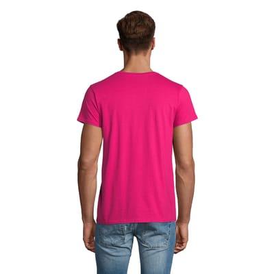 SOLS Heren Pioneer Biologisch Katoenen T-Shirt (Fuchsia)