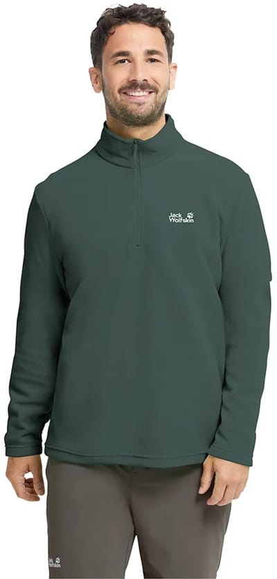 Jack Wolfskin Taunus 100 Sweatshirt Met Halve Rits Groen S Man