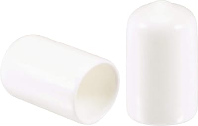 Rubberen Eindkappen - Beschermdoppen - Bescherming van Onderdelen - Zacht en Elastisch Materiaal - 50 stuks 12 mm - Wit