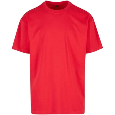 Build Your Brand - Heavy Oversized T-Shirt - City Red maat XS