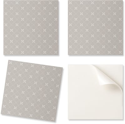 Zelfklevende decoratieve vinyltegels voor thuis met geometrisch ruitpatroon, 20x20x20 cm