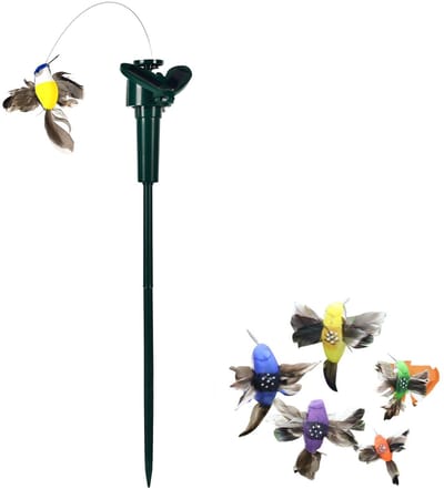 Dailygoody - Vlindertuin - Zonne-energie - Fladderende kolibrie - Willekeurige kleur - Decoratie voor tuin - Planten en bloemen