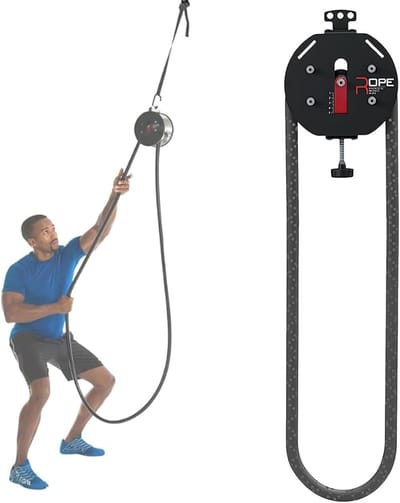 Katroltrainer - Kabelmachine - Full Body Workout - Instelbare Weerstand - 4m Touw - Rood