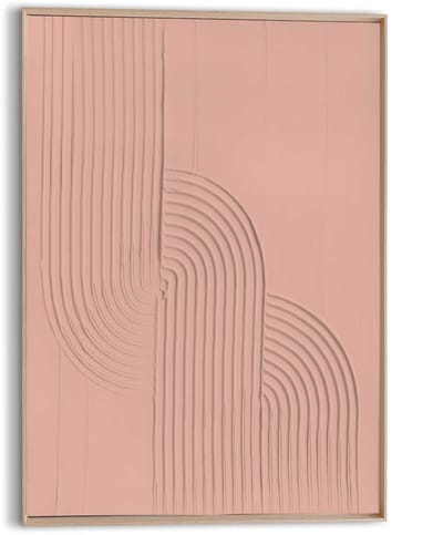Schilderij 3D Art Knot - nude/terra - 70 x 50 - Hout - REINDERS