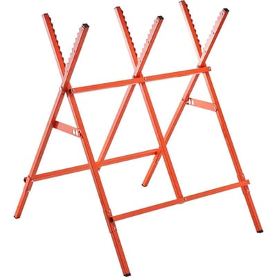 Chevalets de sciage, Lot de 2 chevalets de travail pliants, Chevalet de sciage avec capacité de charge de 117,9 kg et pieds robustes, Chevalet de sciage à hauteur réglable avec patins antidérapants, pour