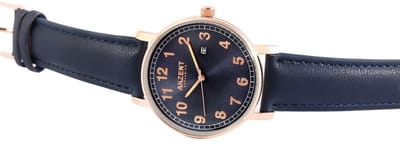 AKZENT Herenhorloge imitatieleer Muzab, Mineralglas