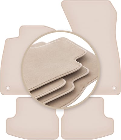 Premium beige vloermatten voor: Audi A5 F57 cabrio 2020-2022