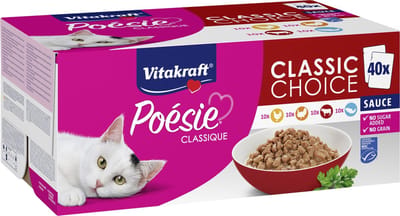 Vitakraft - Big Pack Poesie Classique MSC, 2 X 85g x 40st