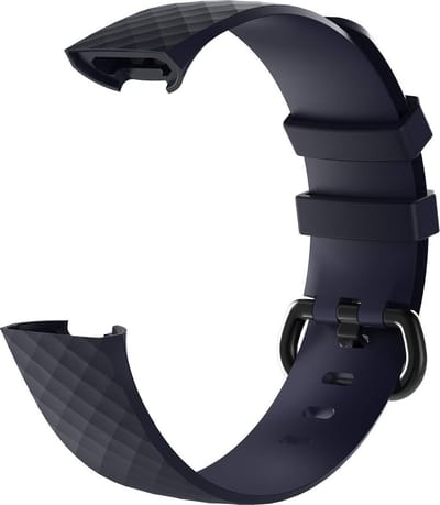 watchbands-shop.nl Siliconen bandje - Fitbit Charge 3 - Zwart - Small