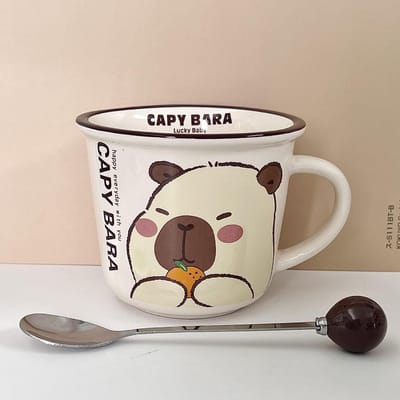 Cadeau Cadeau voor Meisjes voor Verjaardag Kapibara Kinderwaterbeker Stel Keramische Mok Beste Vriend Souvenir Geschenkdoos 400-500ML