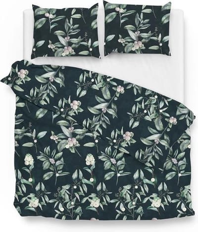 Zo! Home Matera Dekbedovertrek - Flanel - Eenpersoons - 140x200/220 cm - Green