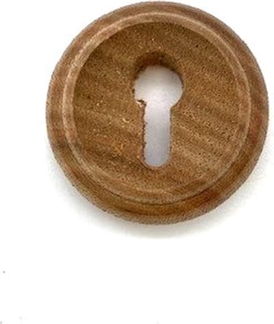 Houten sleutelplaatje Noten rond diep 40mm