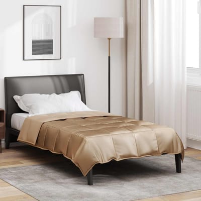 vidaXL - Volledig - Jaar - Dekbed - 155 - x - 200 - cm - 300 - gsm - Goud