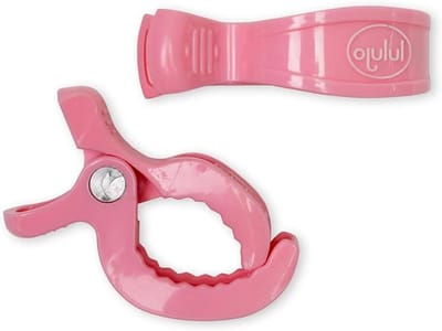 Kinderwagen clip - Buggy clip - Dekens Bevestigen - Set van twee clips - Roze