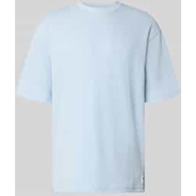 relaxed fit T-shirt van katoenmix model 'NUWAFFLE'
