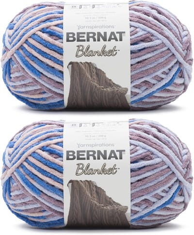Mottled Shade Garens - 2 Stuks 300g Super Bulky Blijvende Kleur voor Breien en Haken
