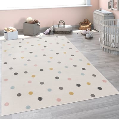 Paco Home Vloerkleed voor de kinderkamer Vloerkleed Kinderkamer Meisjes Jongens Verschillende Motieven En Formaten 133 cm Quadrat