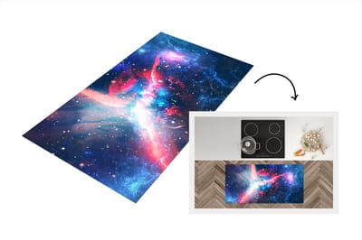 Keukenloper - Loper keuken - Licht - Ruimte - Sterren - 120x60 cm - Keukenloper vinyl