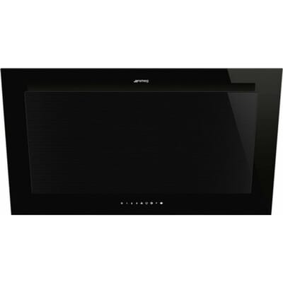 SMEG Wandkap Afzuigkap, Wandkap, Linea, Zwart, 90 cm, A+