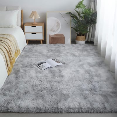 160*230cm Superzachte Shaggy Kleden Slaapkamer Binnen Pluizige Tapijten Kinderkleed voor Woonkamer Slaapkamer Huisdecoratie Antislip Duurzaam 160cmx230cm gray