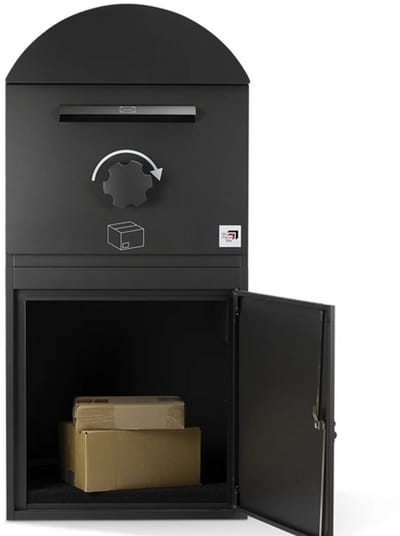 Pakketbrievenbus | My Parcel Box Dome - XXL - Anti Diefstal - 5 jaar garantie - Extra grote pakketten en post - Antraciet