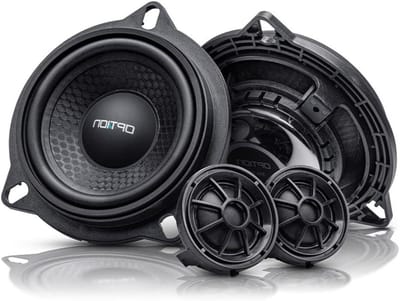 Componentensysteem Luidsprekers - Auto Audio - Verbeter Geluid - Plug & Play Installatie - 10 cm - Zwart