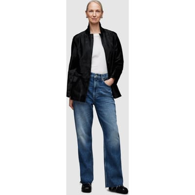 AllSaints Corinna Atlas Blazer Black Maat: 2 | Outlet | Dames | Zwart