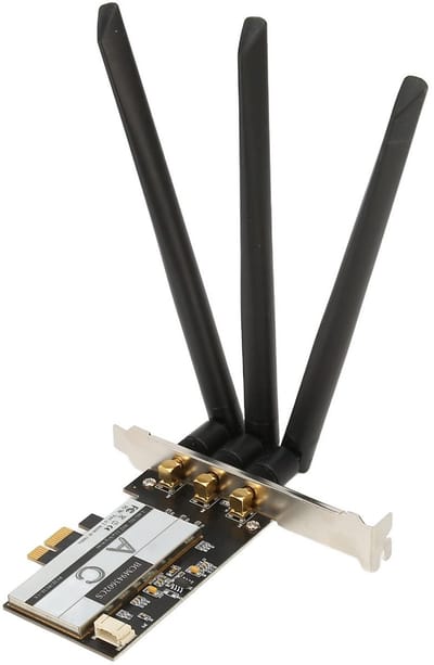 Dailygoody WiFi-kaart - 1750 Mbps - 3 antennes - Voor desktop - 2,4 GHz en 5 GHz - Ideaal voor gaming en streaming - Geschikt voor OS X