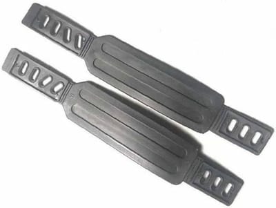 Fiets pedaal riemen - Fietstrainer accessoires - Fietsen thuis - Verstelbare lengte - 2 stuks - Zwart