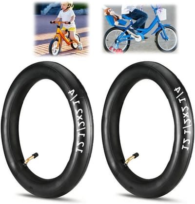 Buitenbanden 12 Inch 12 1/2 x 2 1/4 57-203 met 45° Ventiel, Fietsbanden voor Kinderfiets en Buggy, Verpakking van 2 Stuks