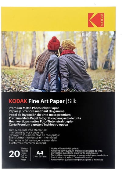 Kodak Fine Art Papier Zijdeachtig A4 260 g - 20 snelheden