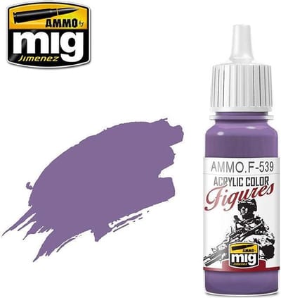 AMMO by Mig Jimenez Hobbyverf Acrylverf - MIG F539 Figure Paints - Bright Violet - Acryl - 17ml Verf flesje - 17 ml