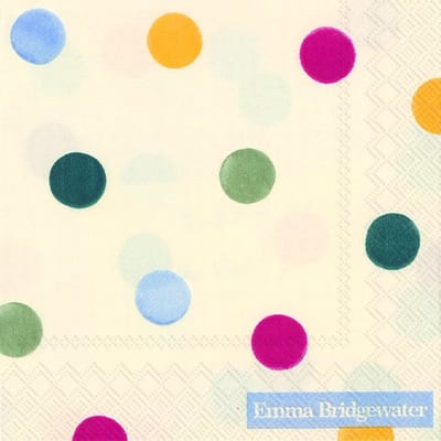 IHR Emma Bridgewater - Servetten - Cocktail servetten - 25x25cm - Polka Dots