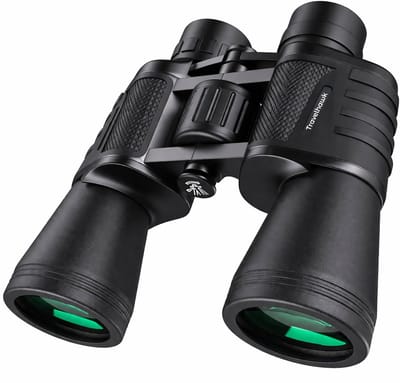 Travelhawk Verrekijker - 20x50 - BAK4 - Full Multi-Coated (FMC) - Compacte verrekijker - Waterdicht - Met nekkoord, draagtas - voor vogels kijken, jagen, theater - Zwart