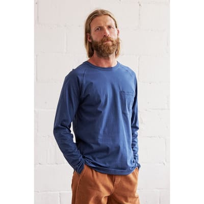 TWOTHIRDS Mitkof - Royal Blue Maat: M | Longsleeves Outlet | Heren | Blauw