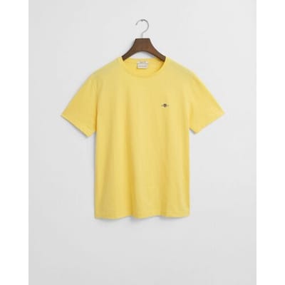 Gant T-Shirt Regular Uni Fine Shield Embroidery Banana Yellow / male