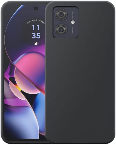 Geschikt voor Motorola Moto G54 / G54 Power / G64 Telefoonhoesje Flexibel Siliconen TPU hoesje - Flexible Back Cover Case Siliconen TPU - Zwart - Smartphonica geschikt voor Motorola Moto G54;Motorola Moto G54 Power;Motorola Moto G64